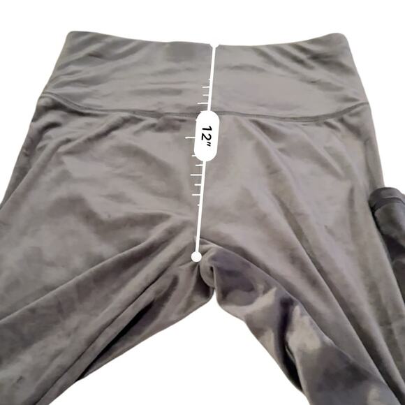 Offline by Aerie Gray Soft Texture High Rise Full Length Leggings Sz L NEW - Picture 9 of 10